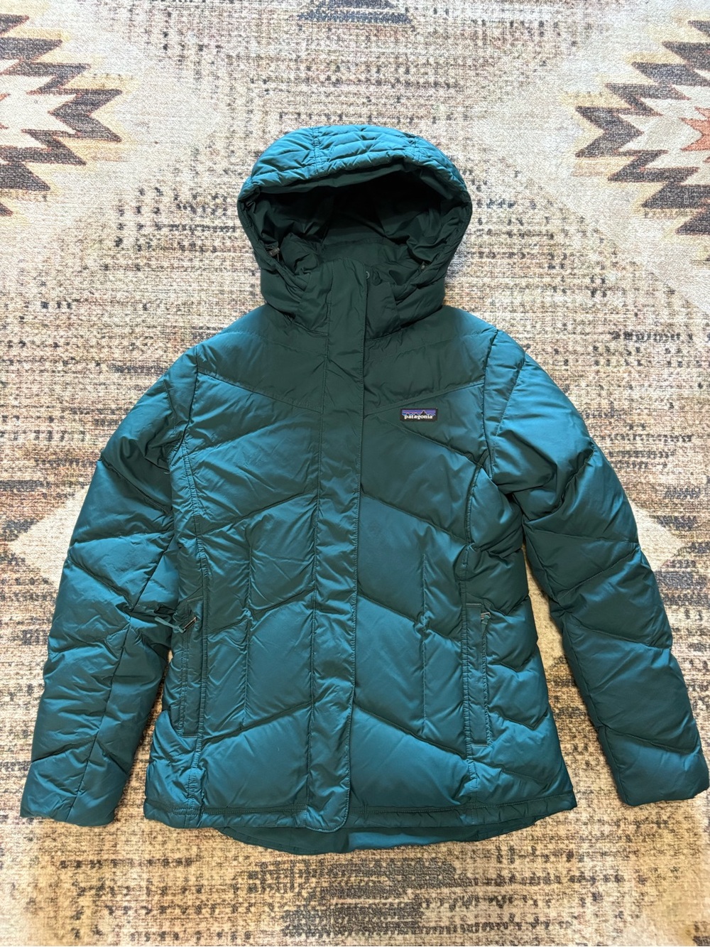 Patagonia Women’s Teal Down With It Jacket Size Medium